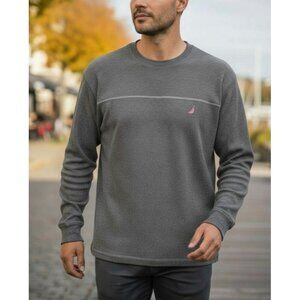 Nautica Mens Navy Long Sleeve Sleepwear Top XL